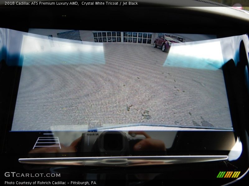 Crystal White Tricoat / Jet Black 2018 Cadillac ATS Premium Luxury AWD