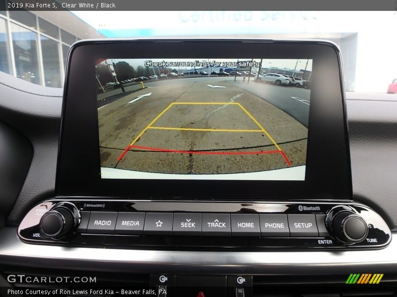 Clear White / Black 2019 Kia Forte S