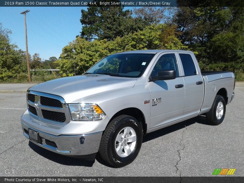 Bright Silver Metallic / Black/Diesel Gray 2019 Ram 1500 Classic Tradesman Quad Cab 4x4
