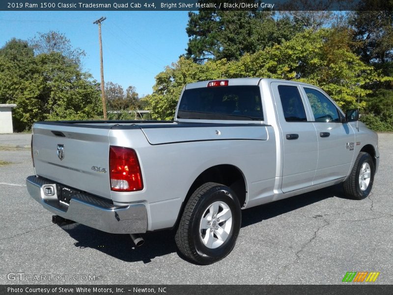 Bright Silver Metallic / Black/Diesel Gray 2019 Ram 1500 Classic Tradesman Quad Cab 4x4