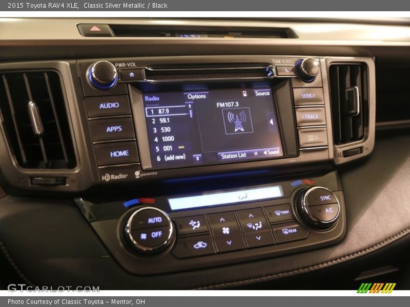 Classic Silver Metallic / Black 2015 Toyota RAV4 XLE