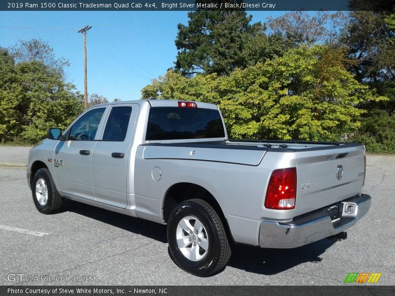 Bright Silver Metallic / Black/Diesel Gray 2019 Ram 1500 Classic Tradesman Quad Cab 4x4