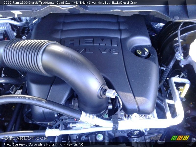 Bright Silver Metallic / Black/Diesel Gray 2019 Ram 1500 Classic Tradesman Quad Cab 4x4