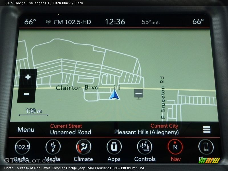 Navigation of 2019 Challenger GT