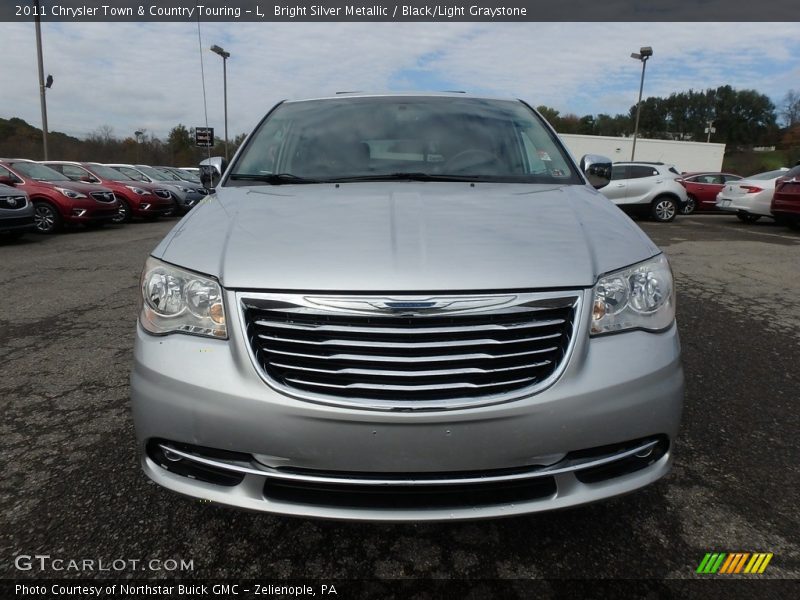 Bright Silver Metallic / Black/Light Graystone 2011 Chrysler Town & Country Touring - L