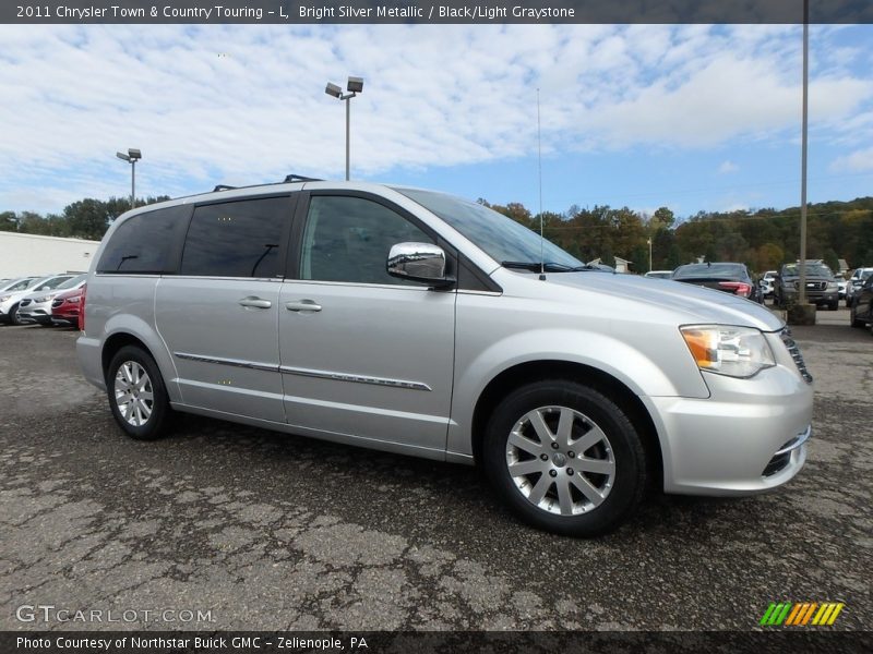 Bright Silver Metallic / Black/Light Graystone 2011 Chrysler Town & Country Touring - L