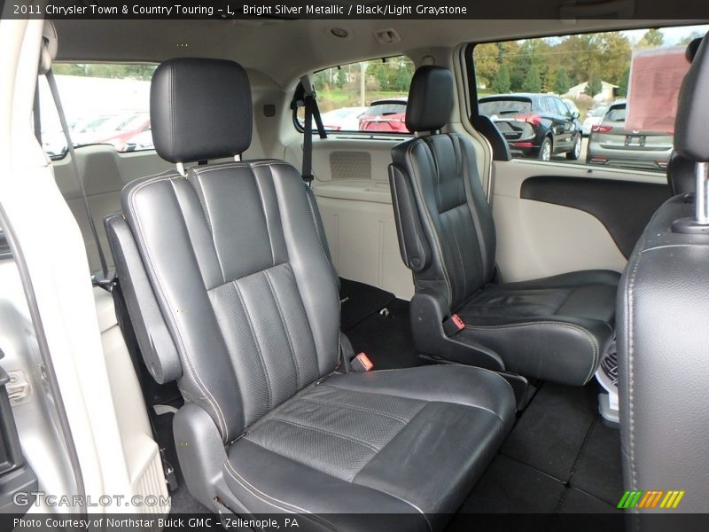Bright Silver Metallic / Black/Light Graystone 2011 Chrysler Town & Country Touring - L