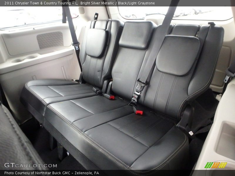 Bright Silver Metallic / Black/Light Graystone 2011 Chrysler Town & Country Touring - L