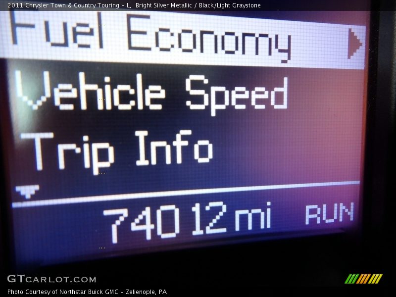 Bright Silver Metallic / Black/Light Graystone 2011 Chrysler Town & Country Touring - L