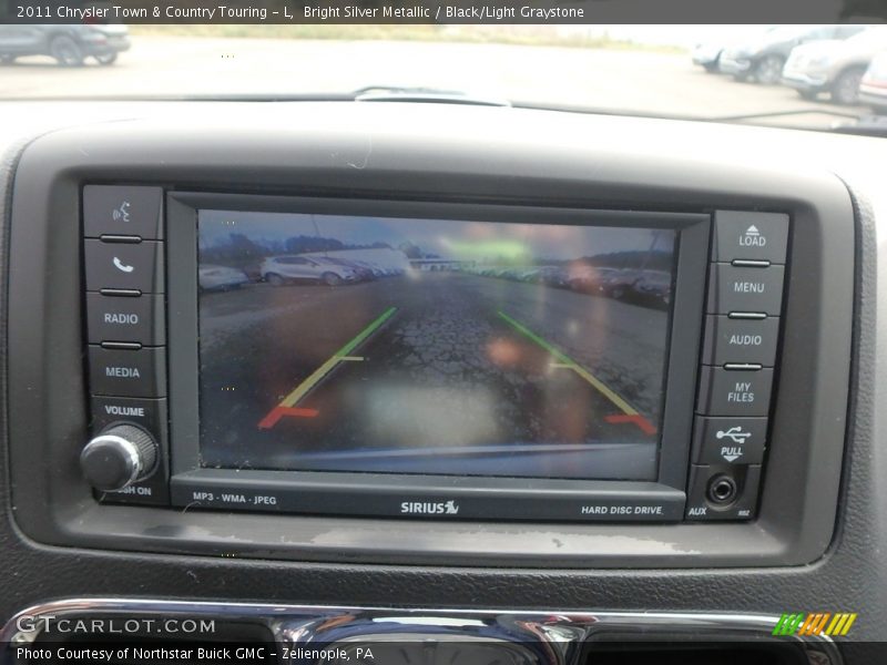 Bright Silver Metallic / Black/Light Graystone 2011 Chrysler Town & Country Touring - L