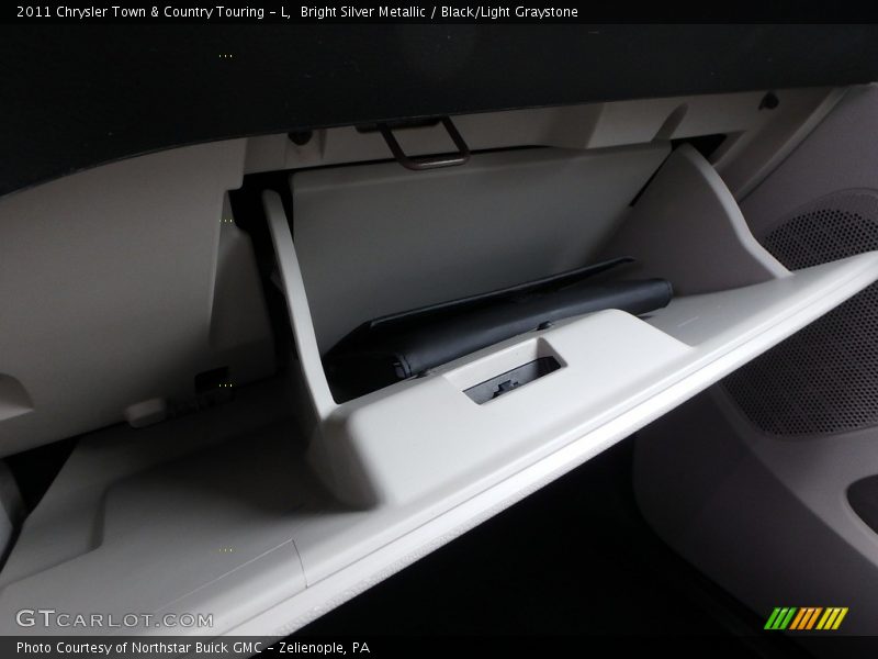 Bright Silver Metallic / Black/Light Graystone 2011 Chrysler Town & Country Touring - L