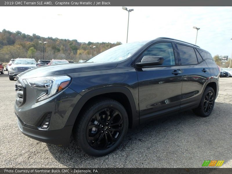 Graphite Gray Metallic / Jet Black 2019 GMC Terrain SLE AWD