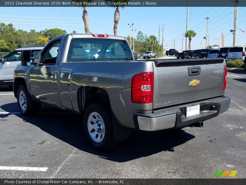 Graystone Metallic / Ebony 2013 Chevrolet Silverado 1500 Work Truck Regular Cab