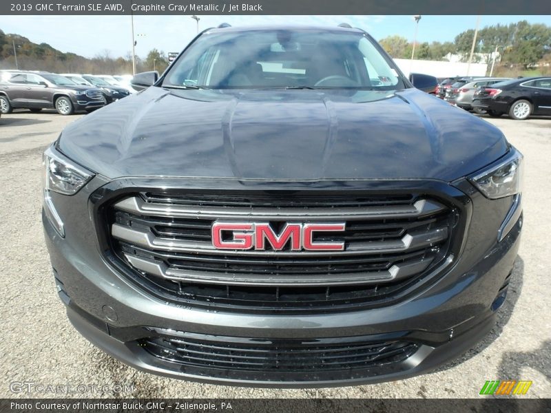 Graphite Gray Metallic / Jet Black 2019 GMC Terrain SLE AWD