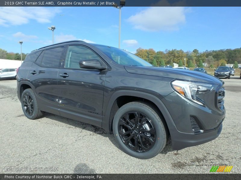 Graphite Gray Metallic / Jet Black 2019 GMC Terrain SLE AWD