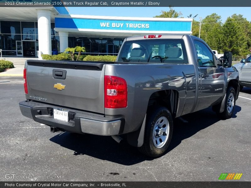 Graystone Metallic / Ebony 2013 Chevrolet Silverado 1500 Work Truck Regular Cab