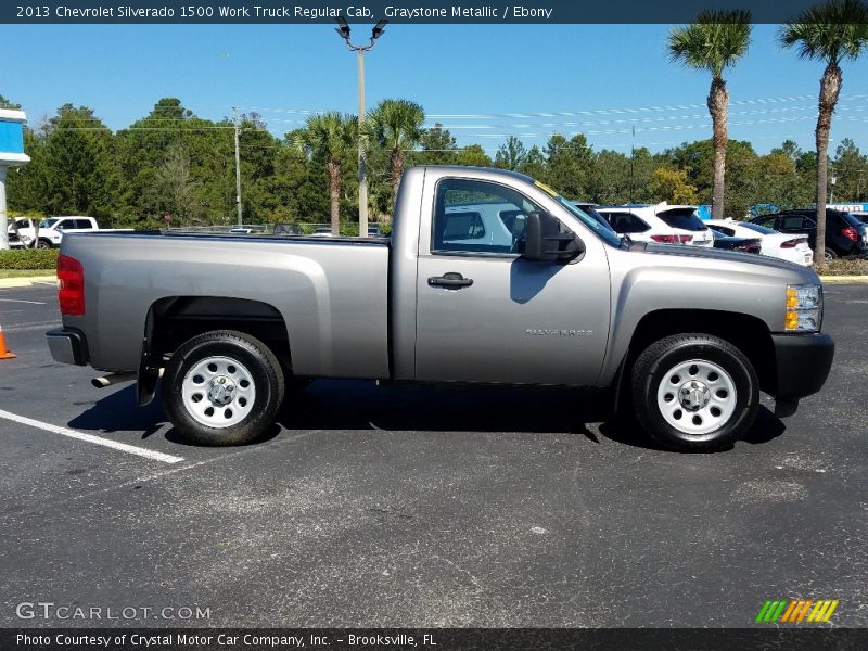 Graystone Metallic / Ebony 2013 Chevrolet Silverado 1500 Work Truck Regular Cab