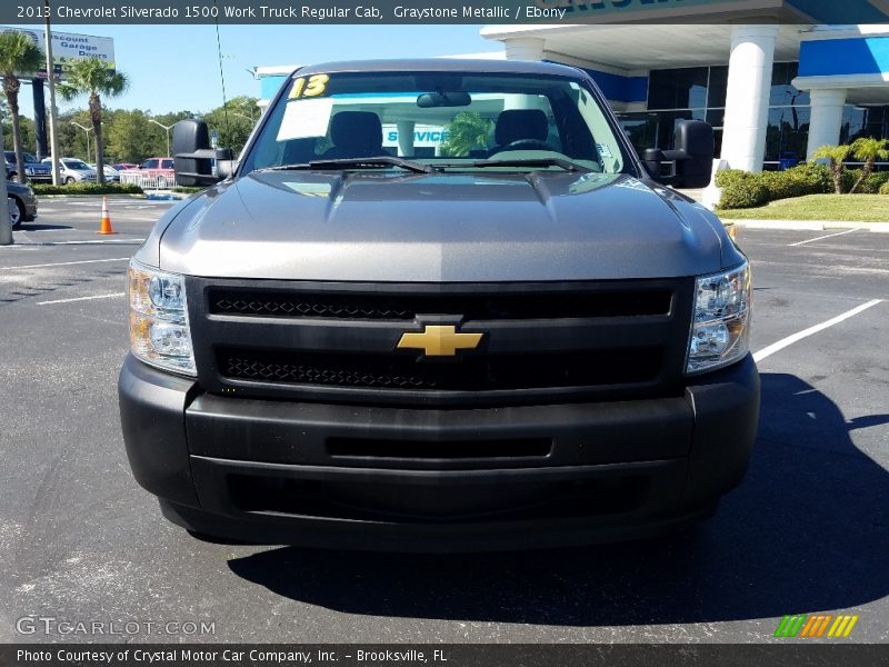 Graystone Metallic / Ebony 2013 Chevrolet Silverado 1500 Work Truck Regular Cab