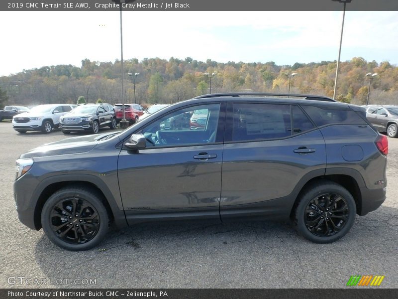 Graphite Gray Metallic / Jet Black 2019 GMC Terrain SLE AWD
