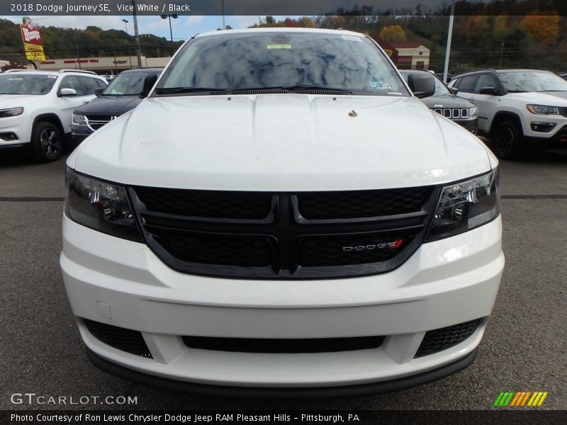 Vice White / Black 2018 Dodge Journey SE