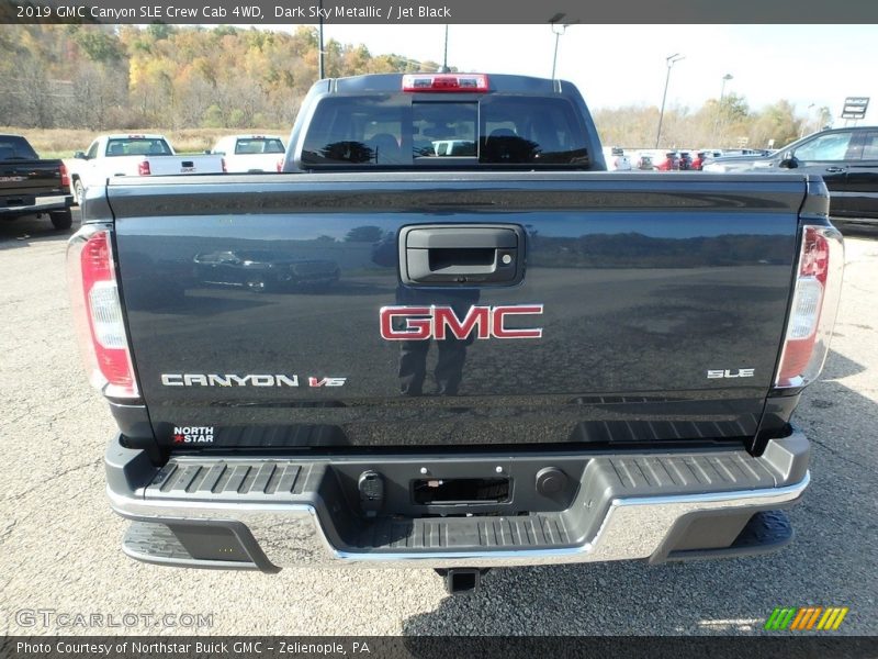 Dark Sky Metallic / Jet Black 2019 GMC Canyon SLE Crew Cab 4WD