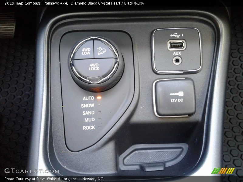 Diamond Black Crystal Pearl / Black/Ruby 2019 Jeep Compass Trailhawk 4x4