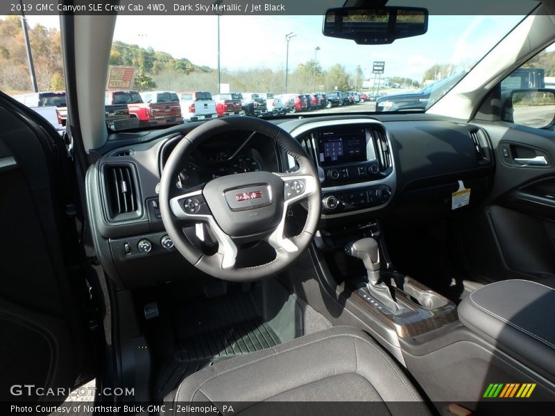 Dark Sky Metallic / Jet Black 2019 GMC Canyon SLE Crew Cab 4WD