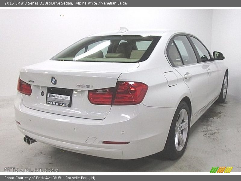 Alpine White / Venetian Beige 2015 BMW 3 Series 328i xDrive Sedan