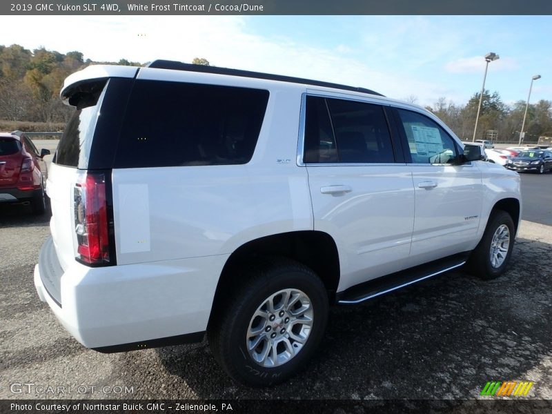 White Frost Tintcoat / Cocoa/Dune 2019 GMC Yukon SLT 4WD