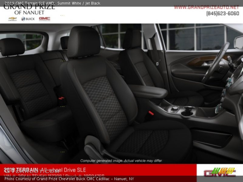 Summit White / Jet Black 2019 GMC Terrain SLE AWD