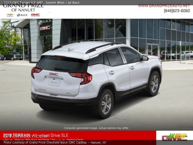 Summit White / Jet Black 2019 GMC Terrain SLE AWD