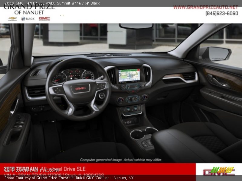 Summit White / Jet Black 2019 GMC Terrain SLE AWD