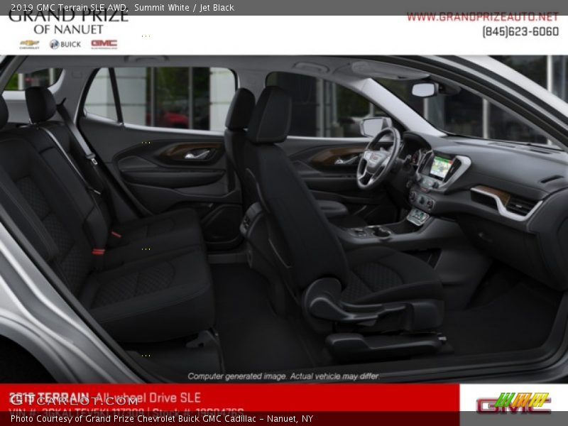 Summit White / Jet Black 2019 GMC Terrain SLE AWD