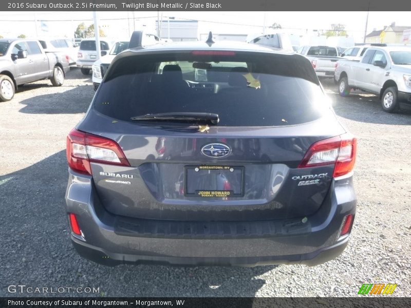 Twilight Blue Metallic / Slate Black 2016 Subaru Outback 2.5i Premium