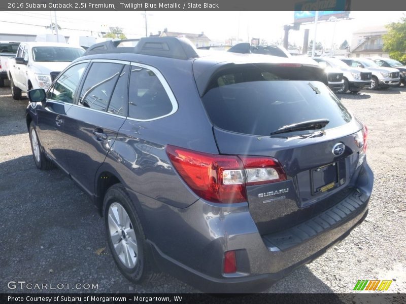 Twilight Blue Metallic / Slate Black 2016 Subaru Outback 2.5i Premium