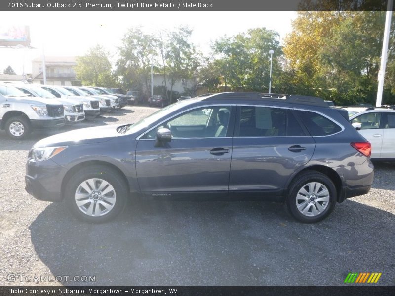 Twilight Blue Metallic / Slate Black 2016 Subaru Outback 2.5i Premium