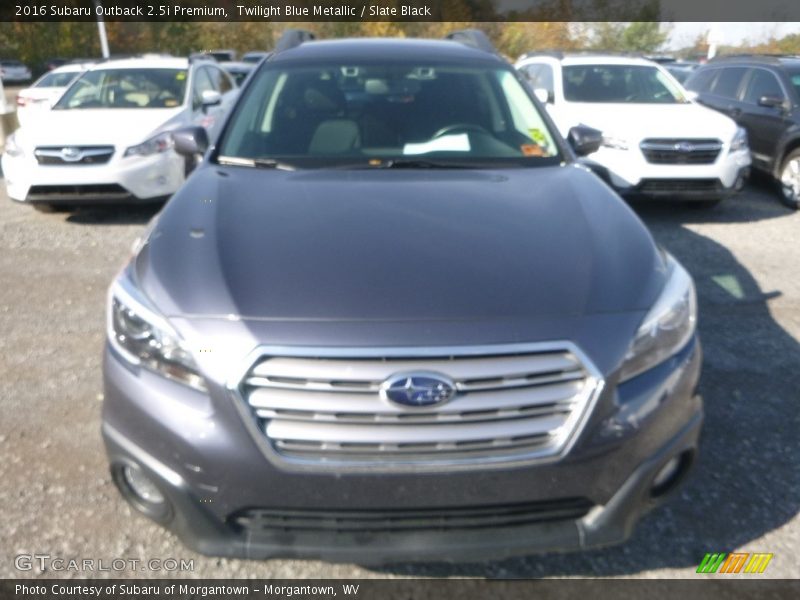 Twilight Blue Metallic / Slate Black 2016 Subaru Outback 2.5i Premium