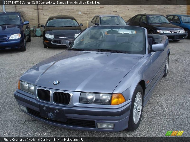 Samoa Blue Metallic / Dark Blue 1997 BMW 3 Series 328i Convertible