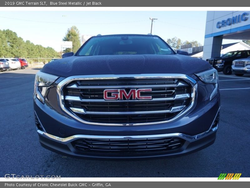Blue Steel Metallic / Jet Black 2019 GMC Terrain SLT