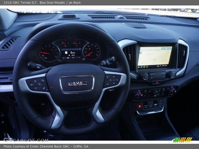 Blue Steel Metallic / Jet Black 2019 GMC Terrain SLT