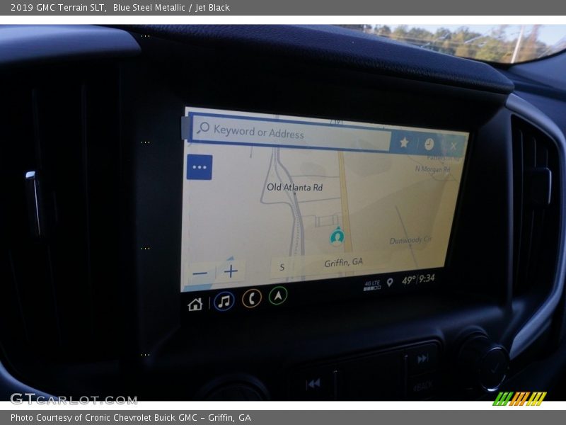 Blue Steel Metallic / Jet Black 2019 GMC Terrain SLT
