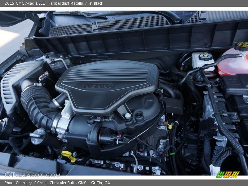 Pepperdust Metallic / Jet Black 2019 GMC Acadia SLE