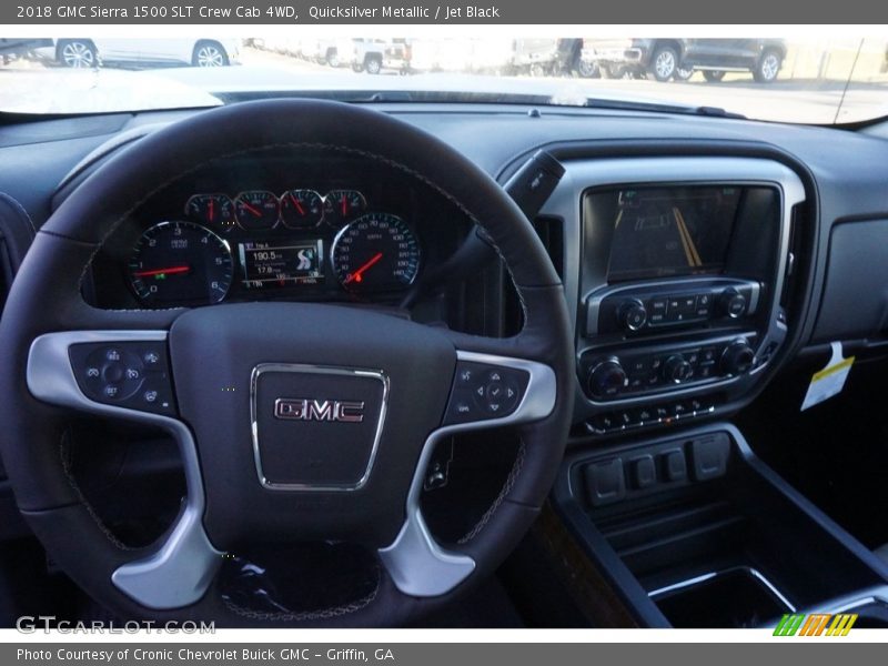 Quicksilver Metallic / Jet Black 2018 GMC Sierra 1500 SLT Crew Cab 4WD