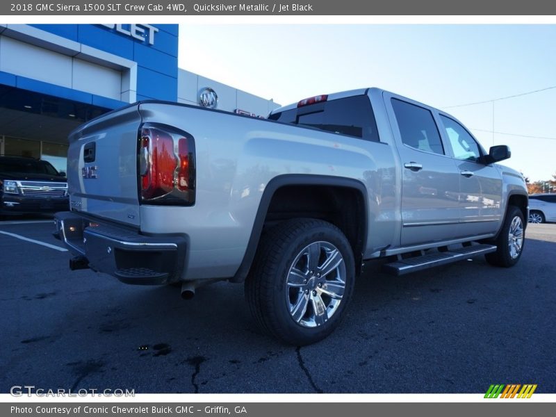 Quicksilver Metallic / Jet Black 2018 GMC Sierra 1500 SLT Crew Cab 4WD