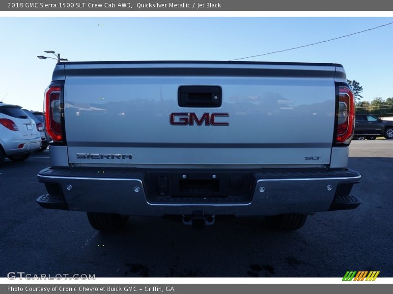 Quicksilver Metallic / Jet Black 2018 GMC Sierra 1500 SLT Crew Cab 4WD
