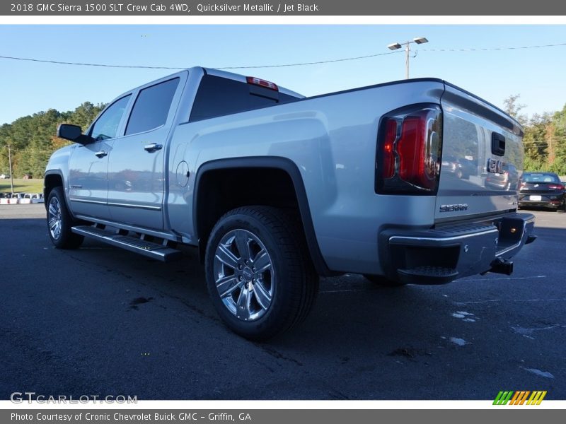 Quicksilver Metallic / Jet Black 2018 GMC Sierra 1500 SLT Crew Cab 4WD