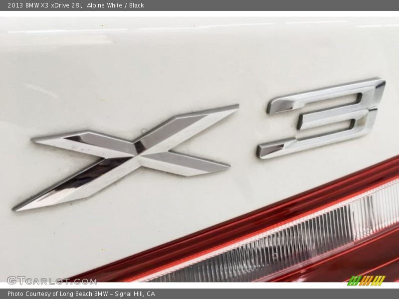 Alpine White / Black 2013 BMW X3 xDrive 28i