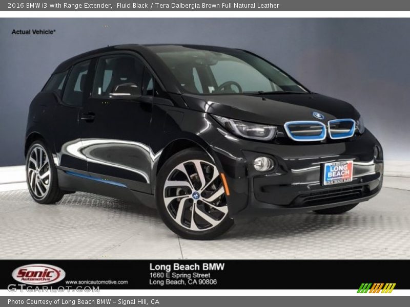 Fluid Black / Tera Dalbergia Brown Full Natural Leather 2016 BMW i3 with Range Extender