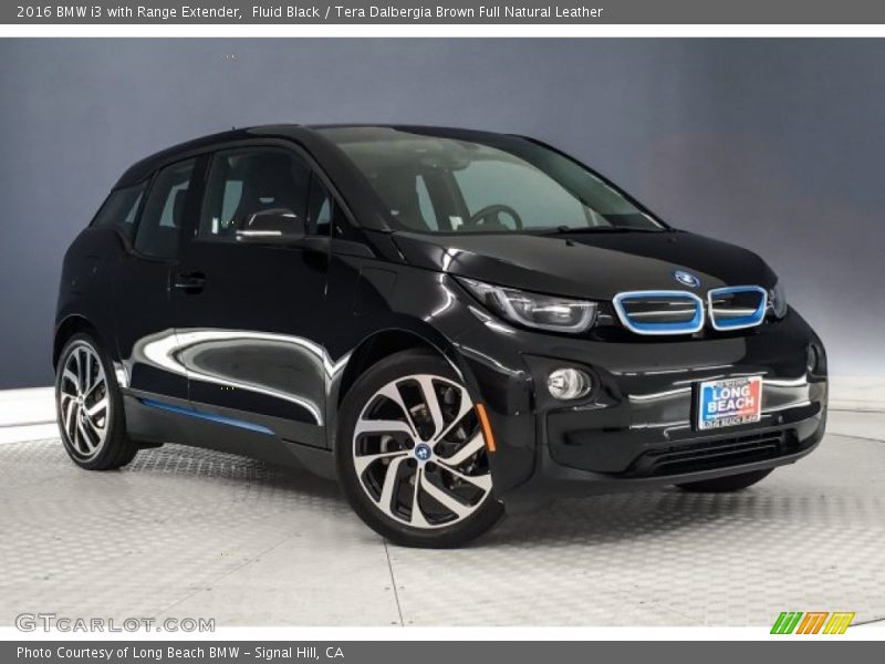 Fluid Black / Tera Dalbergia Brown Full Natural Leather 2016 BMW i3 with Range Extender