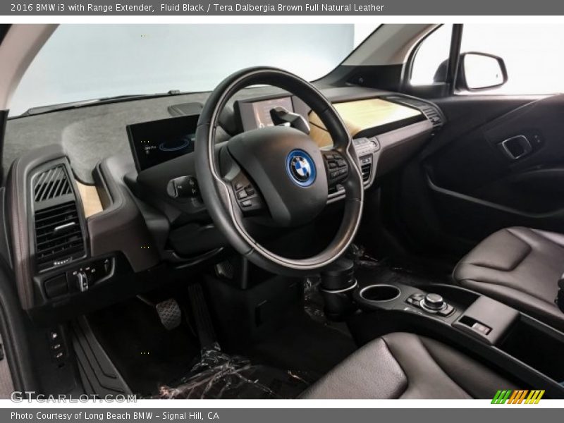 Fluid Black / Tera Dalbergia Brown Full Natural Leather 2016 BMW i3 with Range Extender